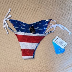 Pelagic Bikini American Flag Reversible